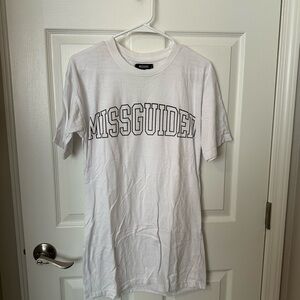 Missguided White Short Sleeve Tee